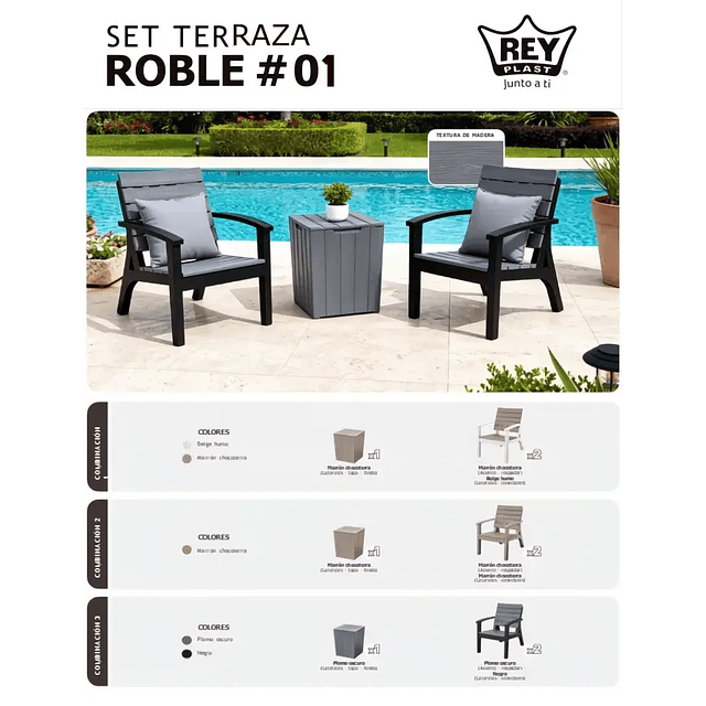 SET TERRAZA ROBLE # 01