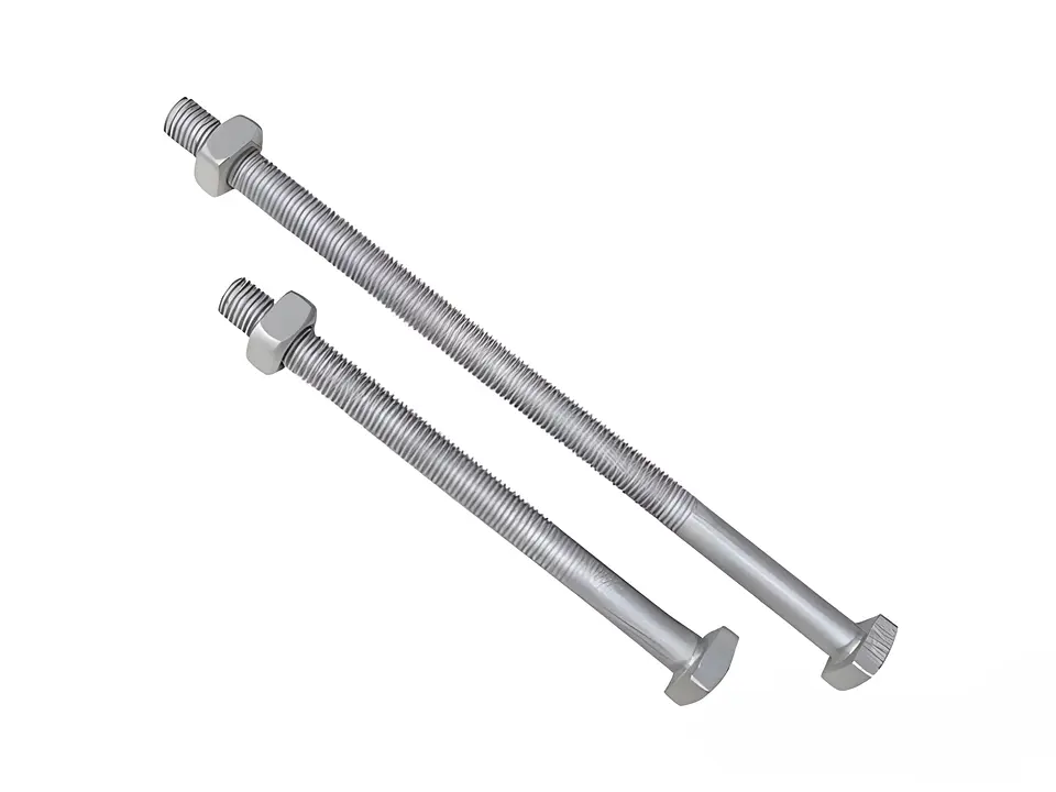 Perno Acero Galvanizado 1/2X9