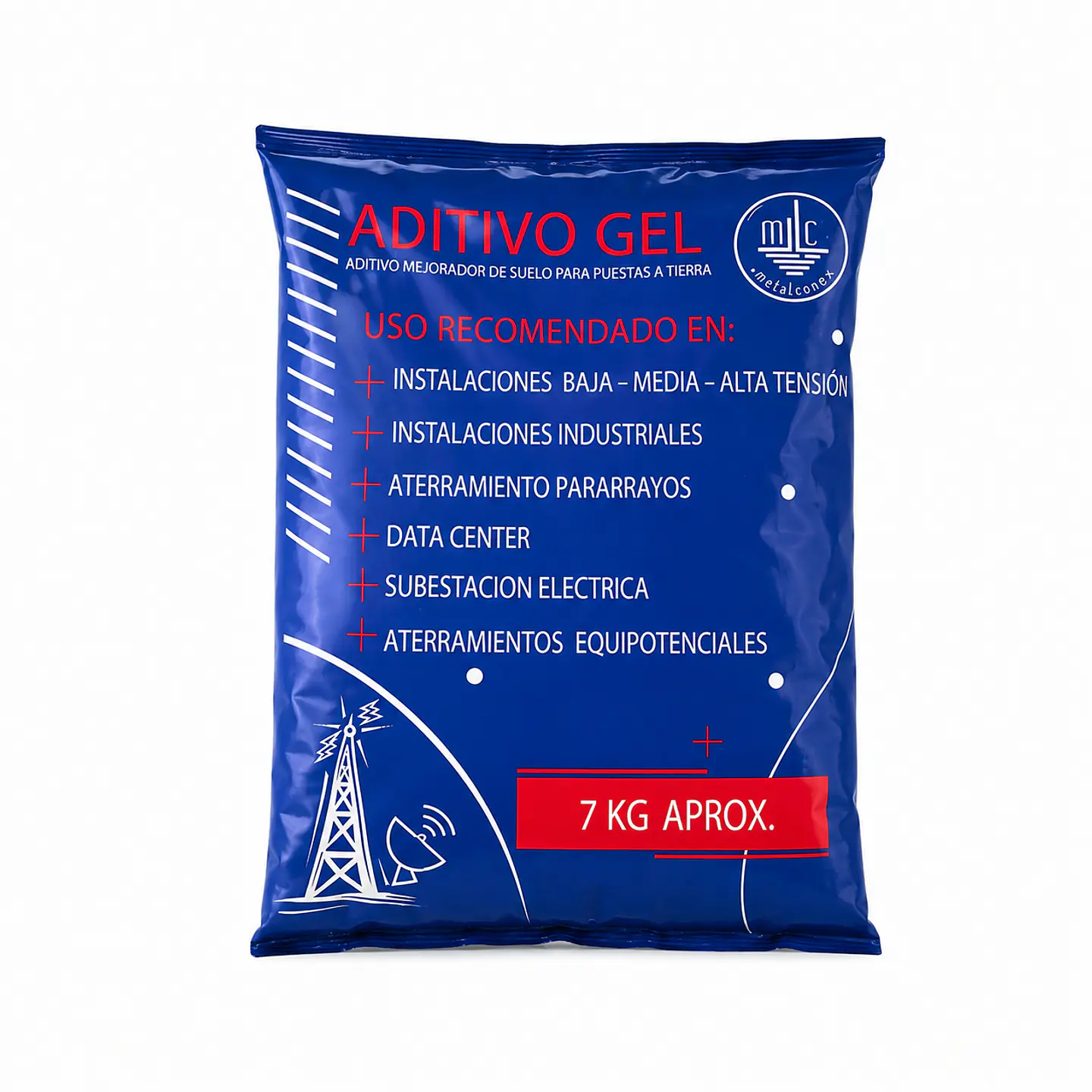 Gel Conductivo para protección puesta tierra 7 KG 1
