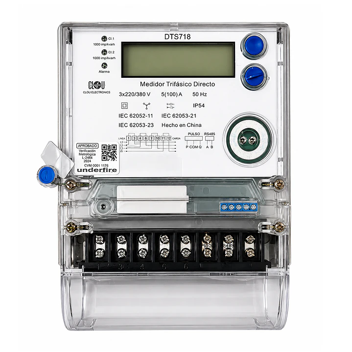 Medidor Trifásico Directo 3x220/380V 5(100)A 1