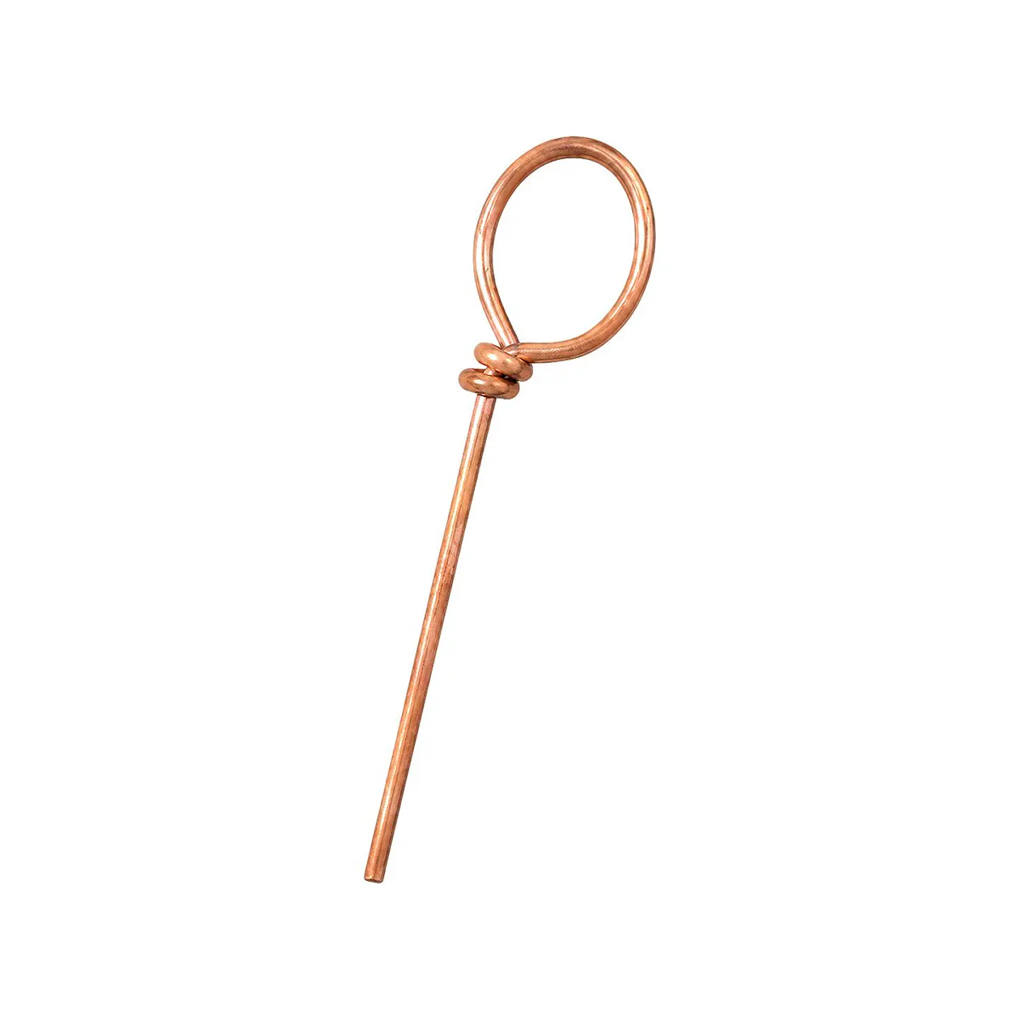 Alambre Amarra de Cobre 10 mm² x 1000 mm Argolla Doble 1