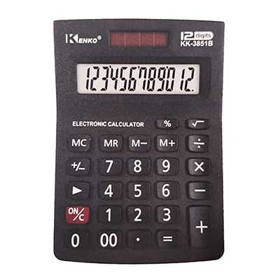 Calculadora de 12 Dígitos x 2 Unidades 