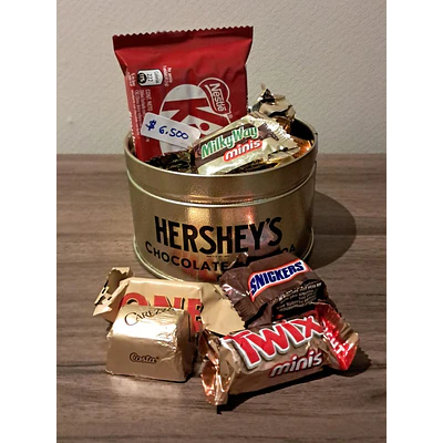 3 Tarros Metálico de Hershey’s con Chocolates Surtidos