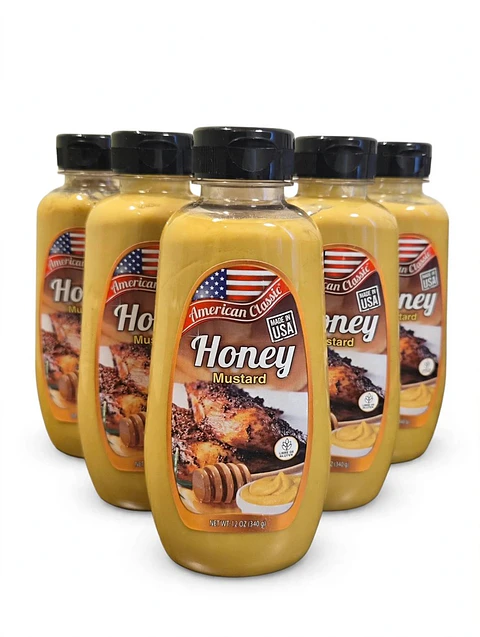 MOSTAZA MIEL AMERICAN CLASSIC HONEY 340 G | PACK 6 Unidades