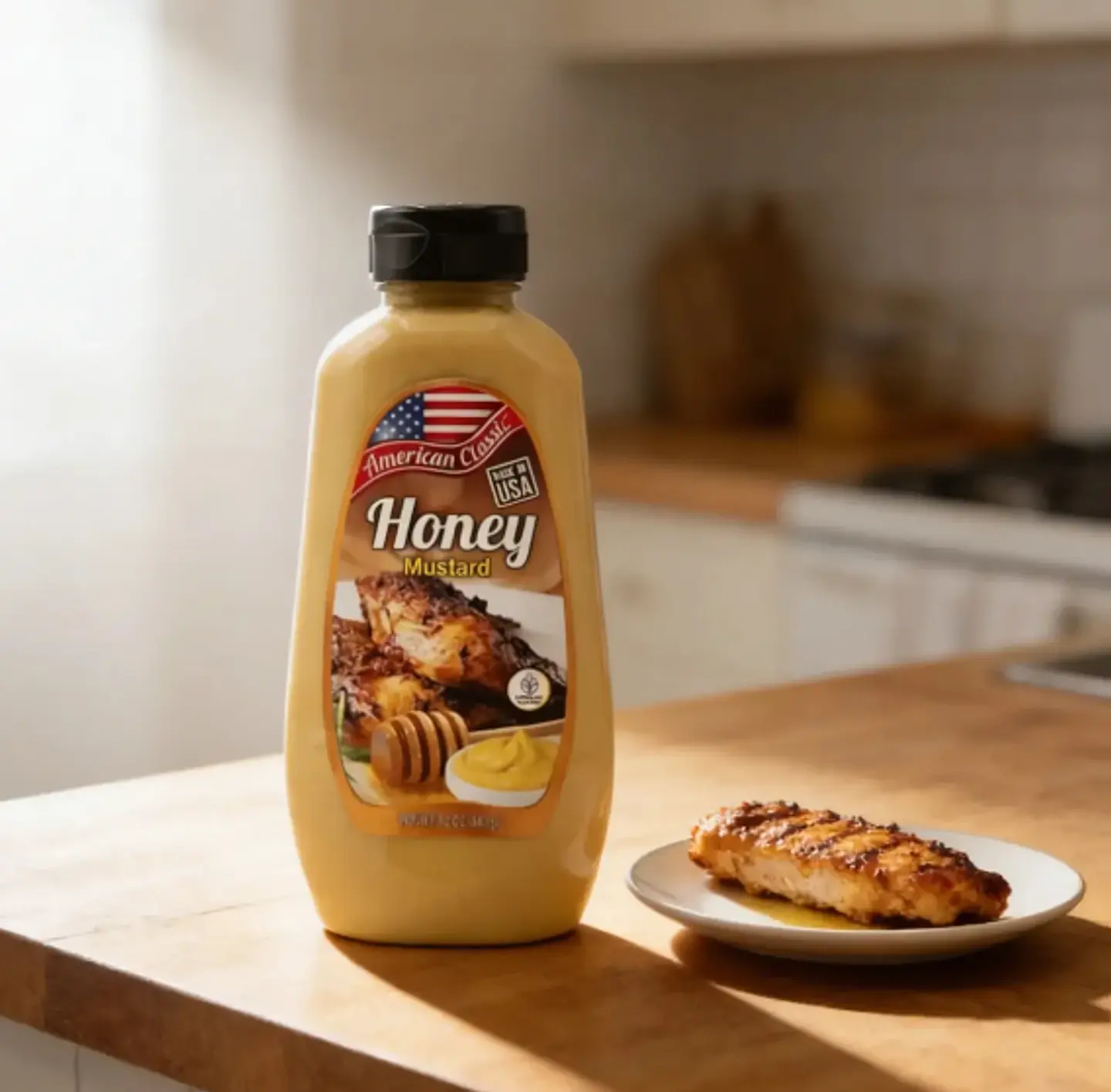 MOSTAZA MIEL AMERICAN CLASSIC HONEY 340 G | PACK 6 Unidades 4