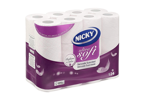 papel higienico Nicky  24 rollos 