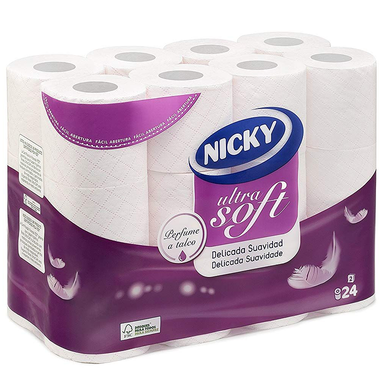  papel higienico Nicky  24 rollos  1