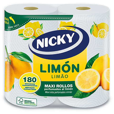 NICKY MAXI PAPEL COZINHA LIMÃO 2ROLOS