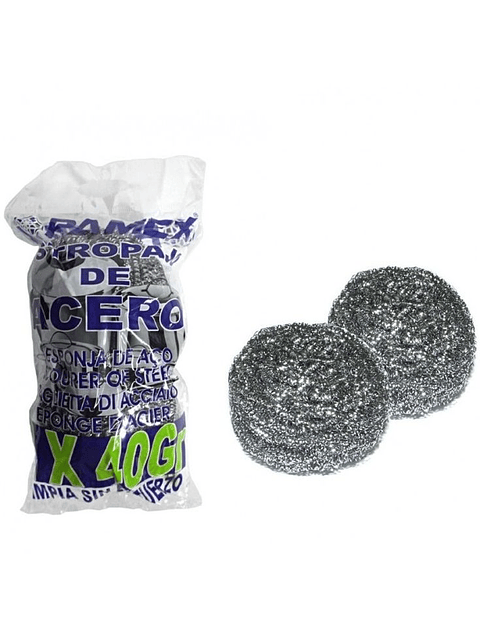 pamex esfregão acero inox 2x40grs
