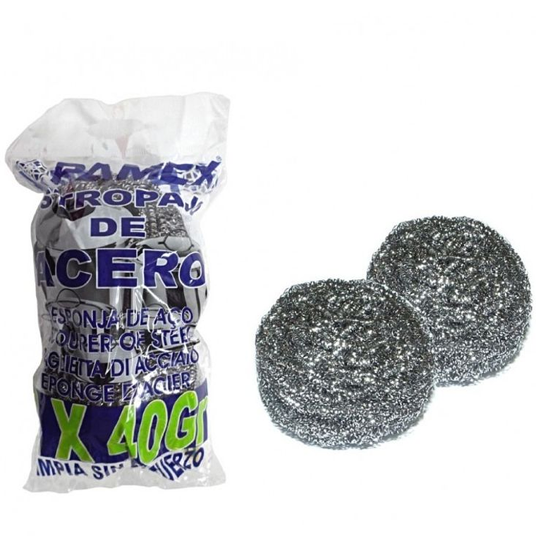 pamex esfregão acero inox 2x40grs 1