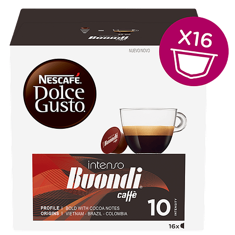 CAFÉ BUONDI® INTENSO CÁPSULAS 16 cap