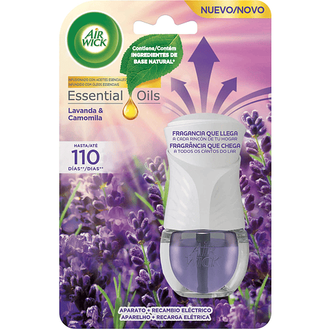Ambientador Elétrico Lavanda e Camomila com Recarga