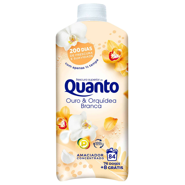 Amaciador Roupa Concentrado Ouro Quanto 84 doses 1