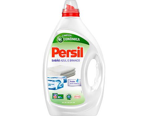 Detergente Máquina Roupa Líquido Sabão Azul e Branco 80 d