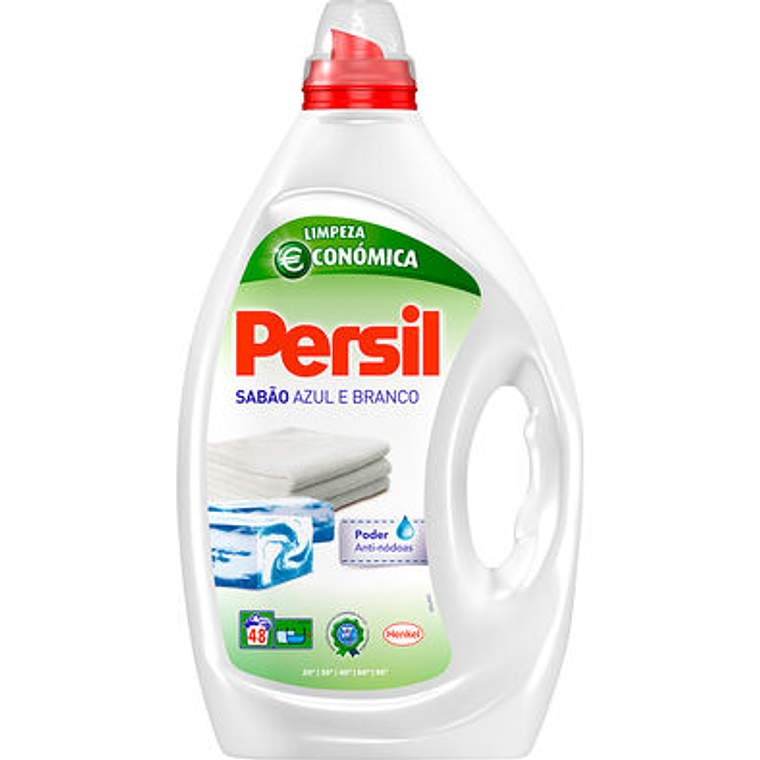 Detergente Máquina Roupa Líquido Sabão Azul e Branco 80 d 1