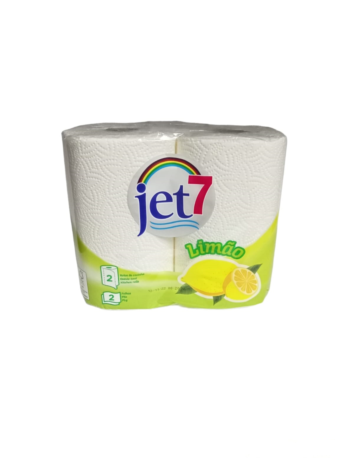 rolos de cozinha jet7 limão 2 rolos