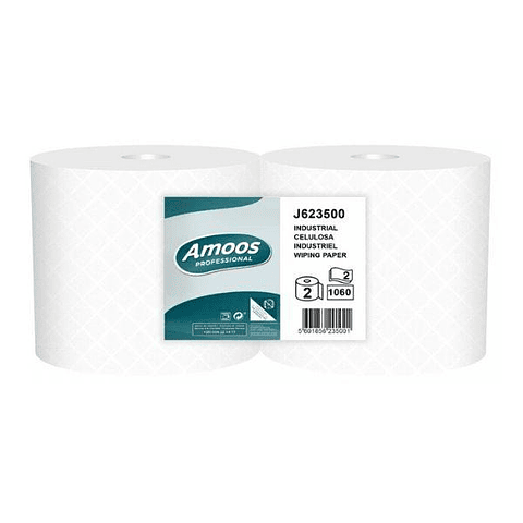 Rolo Bobine de Papel Industrial Amoos - 400mt