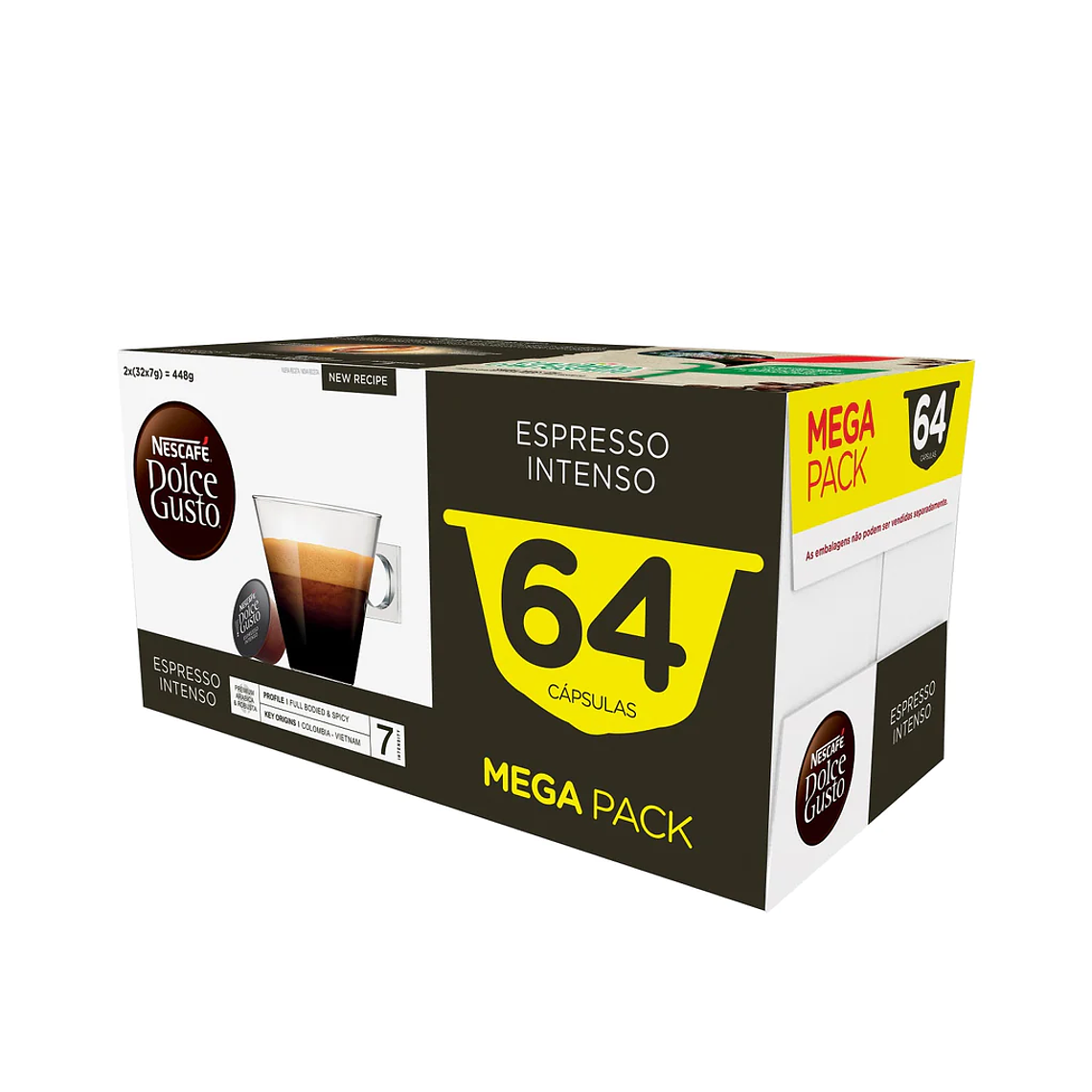  Cápsulas Café Dolce Gusto Espresso Intenso Nescafé 64 Un (2 x 32 Un) 1