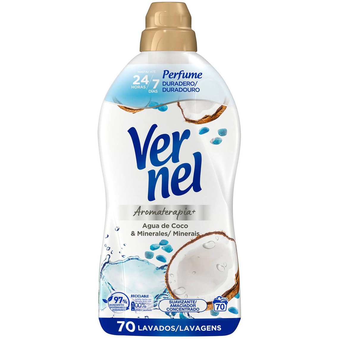 Amaciador Roupa Concentrado Coco Vernel 70 doses 1