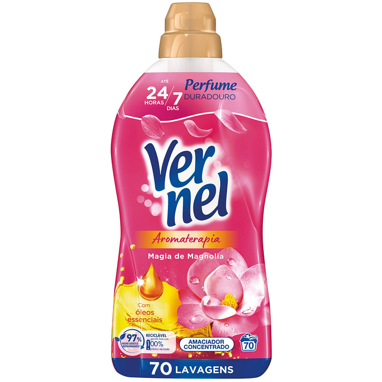 Amaciador Roupa Concentrado Aromaterapia Violeta Vernel 70 doses 1