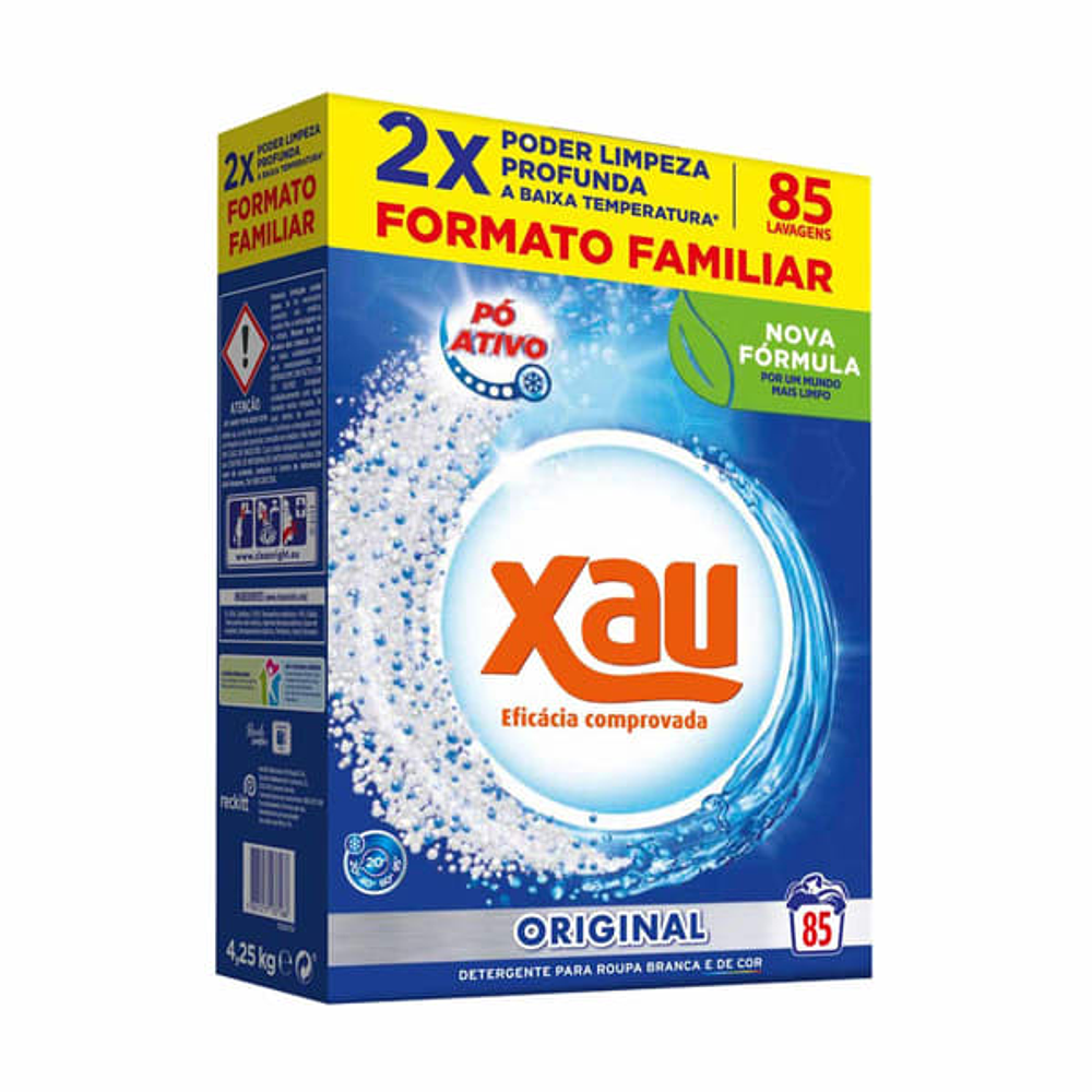 Detergente Máquina da Roupa Pó Ativo Original Xau - 85 doses
