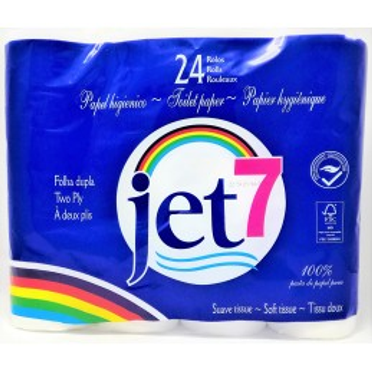 Papel Higienico JET 7 24 ROLOS 1