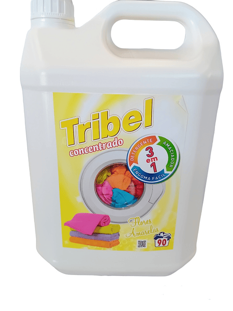 tribel concentrado 3 em 1 flores amarelas
