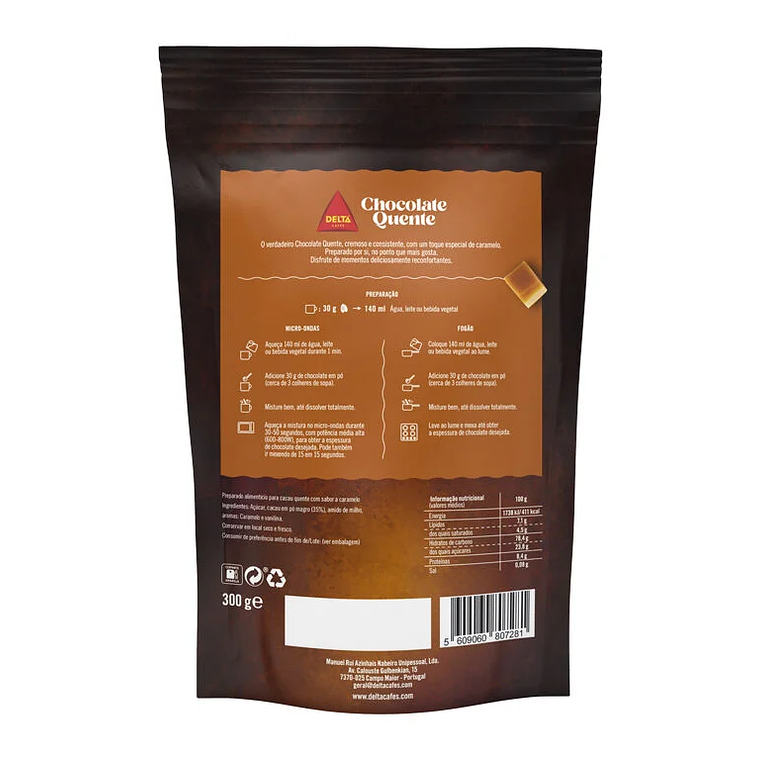 Chocolate Em Pó Delta Caramelo 300 G 2