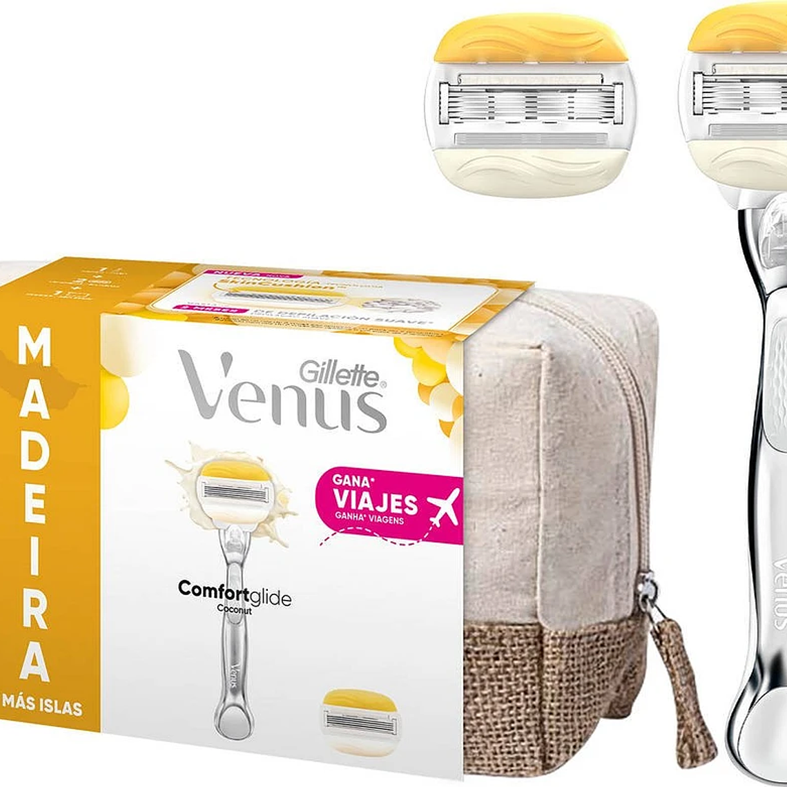 Conjunto Oferta GILLETTE Venus Coconut com Máquina Depilatória + 1 Recarga 1