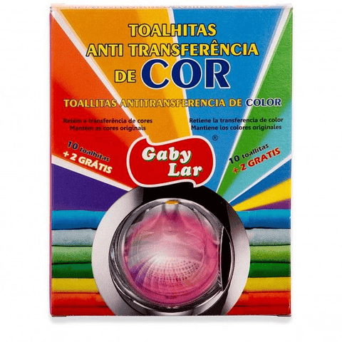 Gabylar toalhitas Anti Transferência Cores 10+2