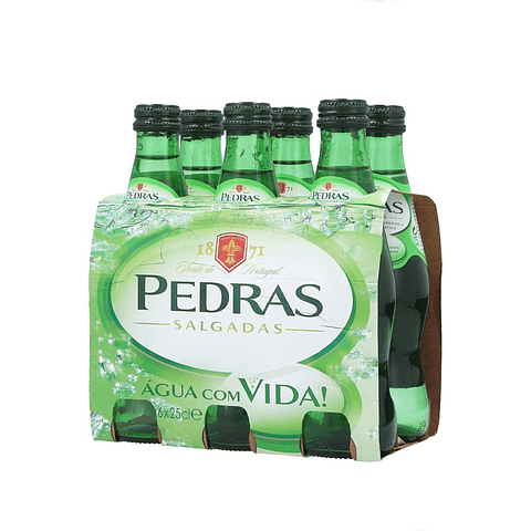 Água Pedras Com Gás TP 6x25CL