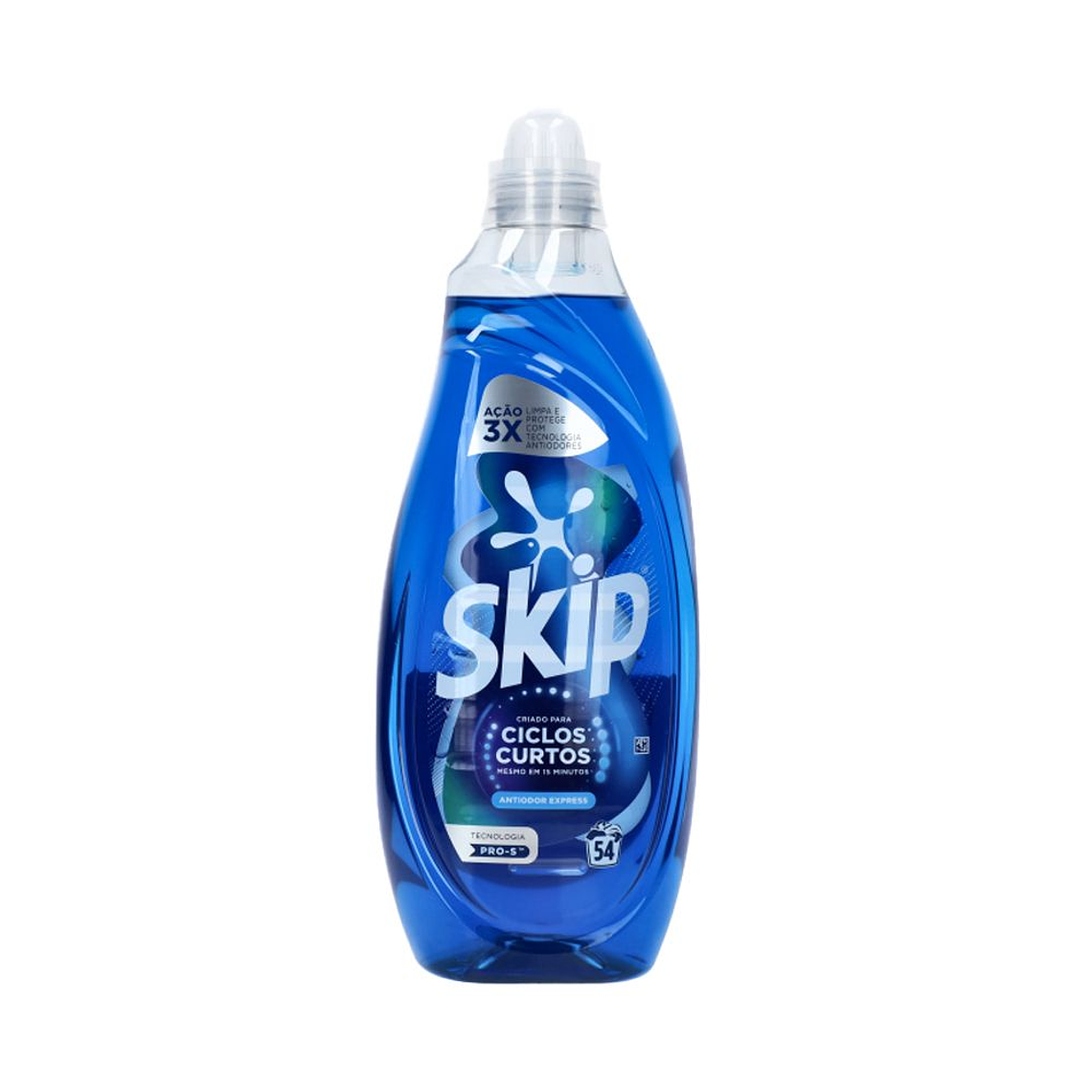 Detergente Skip Líquido Ciclo Curto Antiodor 54 Doses = 2,16L 1
