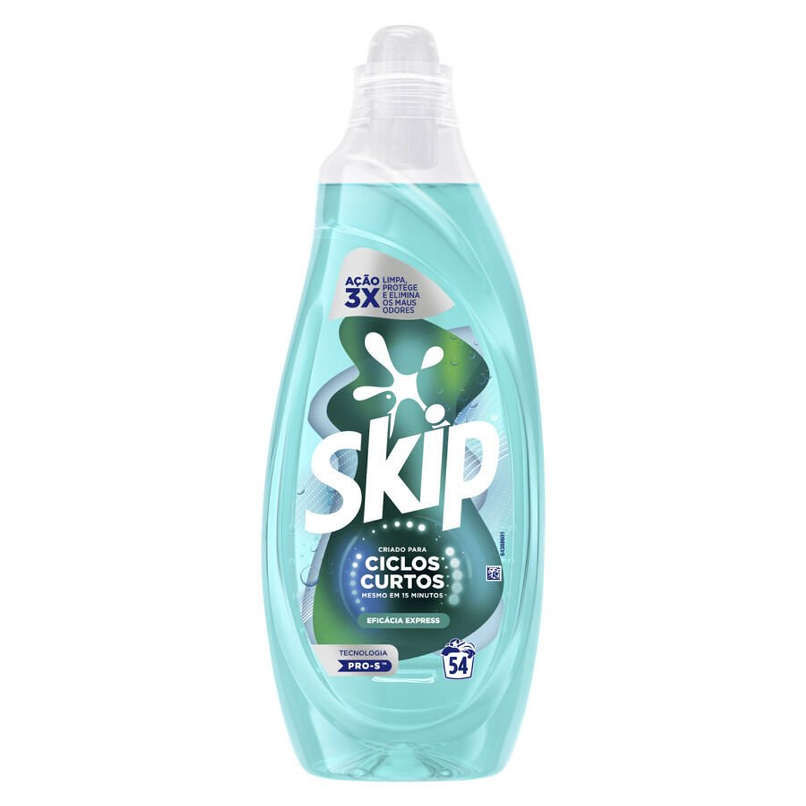 detergente roupa máquina líquido skip ciclos curtos eficácia 54d 1