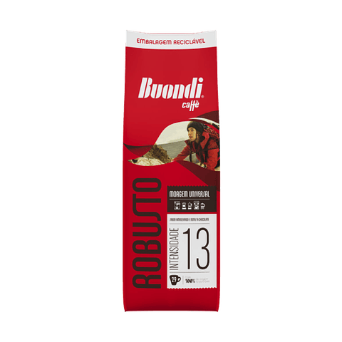 Café Moído Torrado Moagem Universal Robusto Int 13 Buondi emb. 200 gr