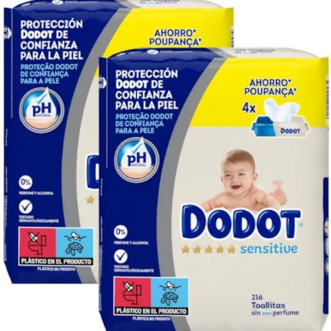 Lenços Umedecidos Dodot Sensitive 4x54 unidades 1