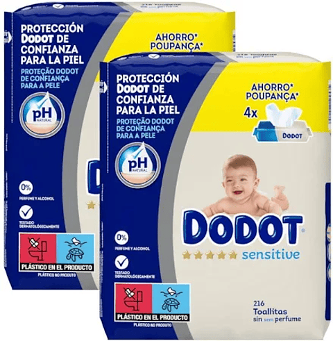 Lenços Umedecidos Dodot Sensitive 4x54 unidades