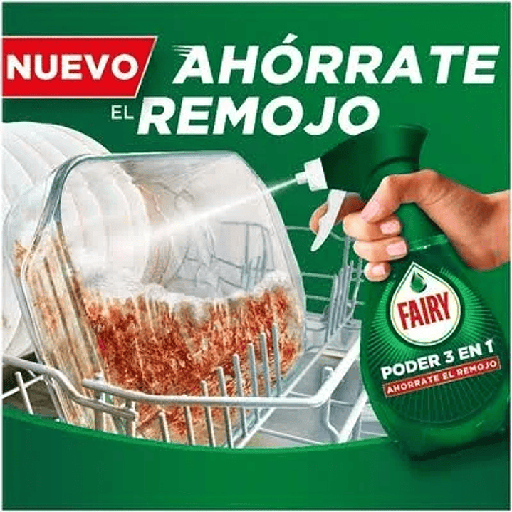 detergente loiça manual fairy limão spray+rec 500ML 4