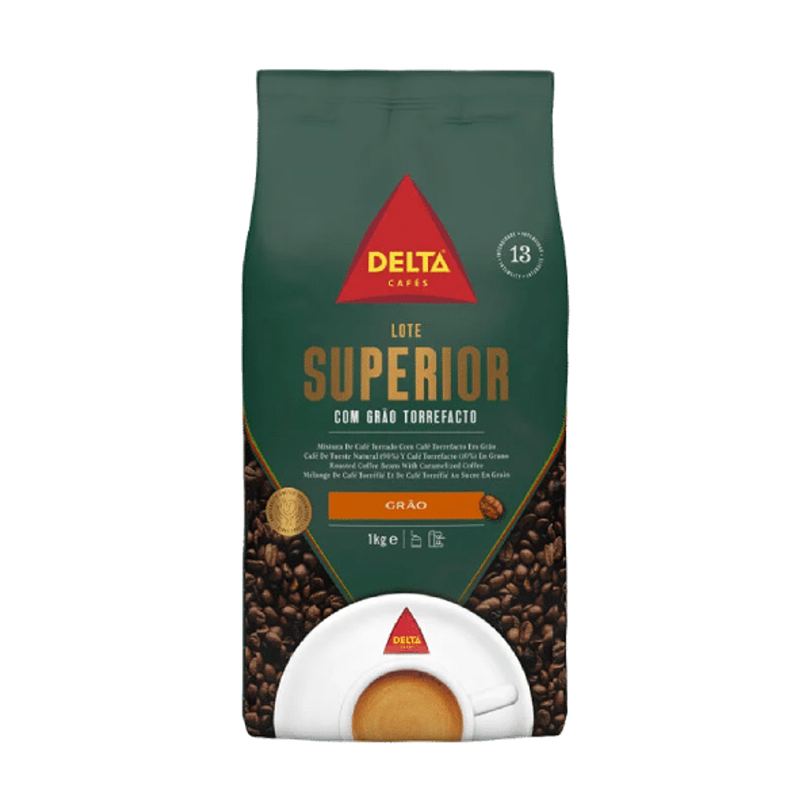 Café Grão Delta Cafés® Lote Superior com torrefacto 1kg 1
