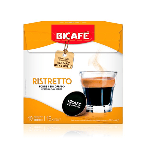 Bicafé Ristretto 16 Cápsulas Compatível Dolce Gusto*