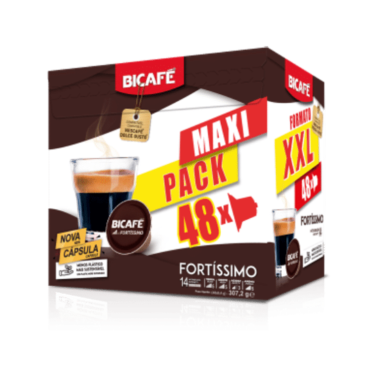 Cápsulas Compatíveis Dolce Gusto® Bicafé® Fortíssimo Maxi Pack 48 unid. 1