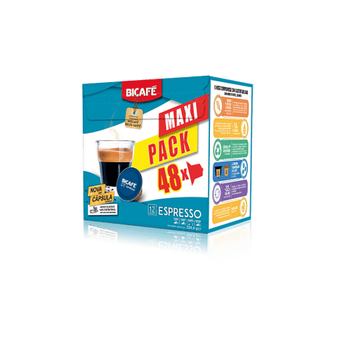 Cápsulas Compatíveis Dolce Gusto® Bicafé® Espresso Maxi Pack 48 unid.
