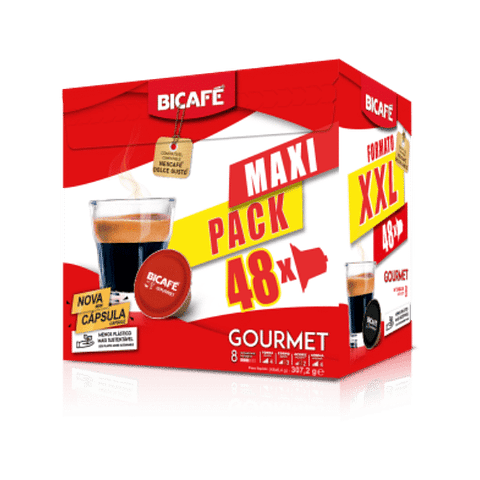 Cápsulas Compatíveis Dolce Gusto® Bicafé® Gourmet Maxi Pack 48 unid.