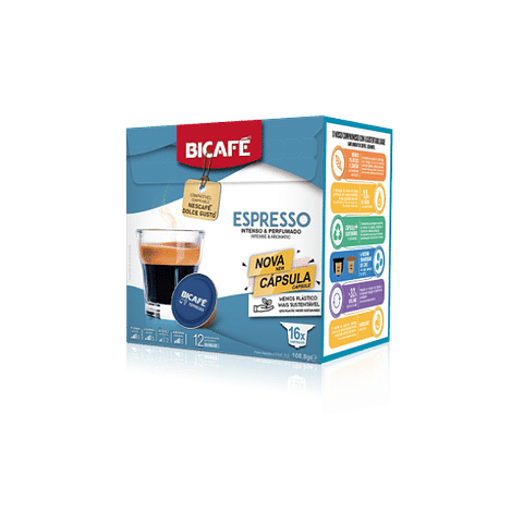 Cápsulas Compatíveis Dolce Gusto® Bicafé® Espresso 16 unid.