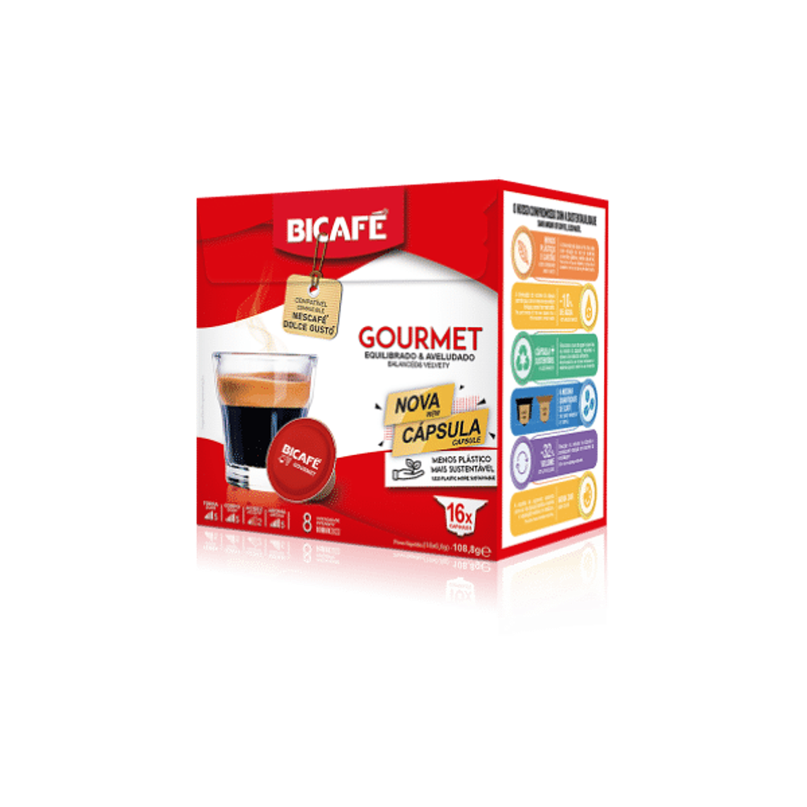 Cápsulas Compatíveis Dolce Gusto® Bicafé® Gourmet 16 unid. 1