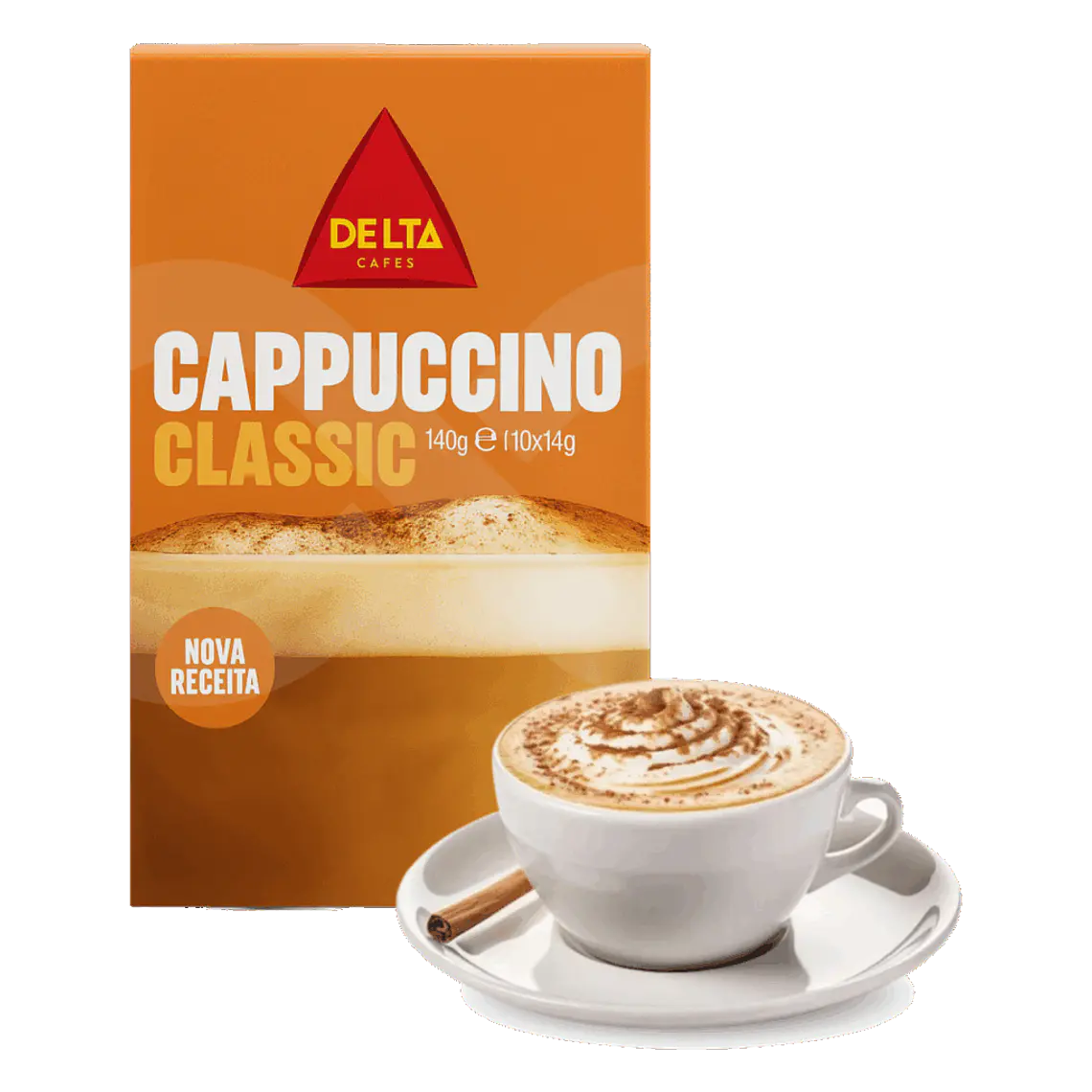 Café Solúvel Delta Cafés® Cappuccino Classic 10 x 14g 1