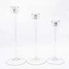 Glass Candlestick set
