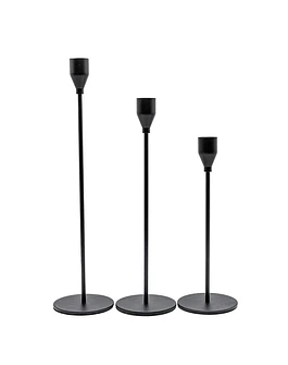 Black Candlestick Set