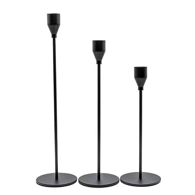 Black Candlestick Set