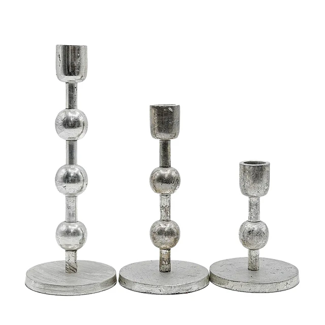 Silver Candlestick Set