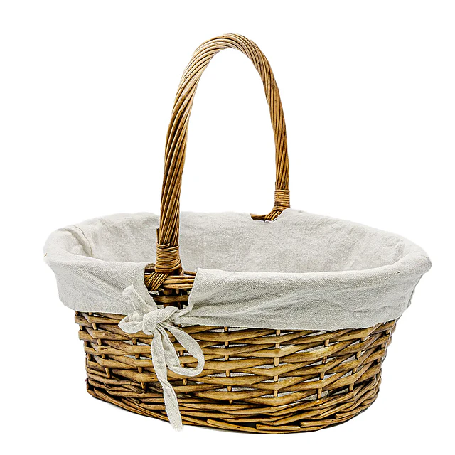 Traditional Basket with Fabric